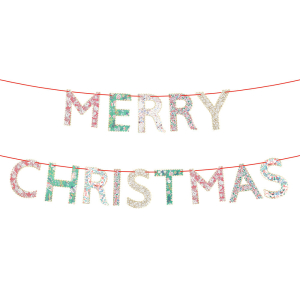 Meri Meri x Liberty Merry Christmas Garland|Meri Meri
