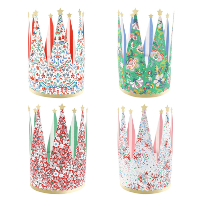 Meri Meri x Liberty Festive Party Crowns|Meri Meri