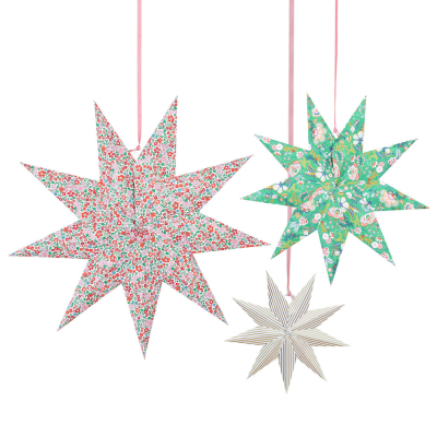 Meri Meri x Liberty Star Decorations|Meri Meri