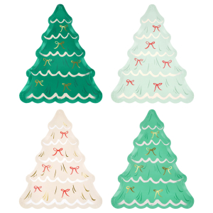 Christmas Tree With Bows Plates|Meri Meri