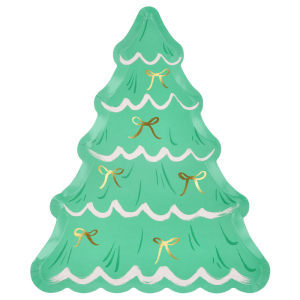Christmas Tree With Bows Plates|Meri Meri