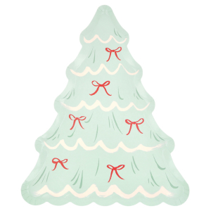 Christmas Tree With Bows Plates|Meri Meri