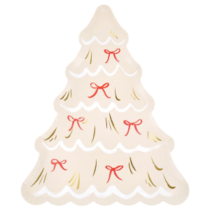 Christmas Tree With Bows Plates|Meri Meri