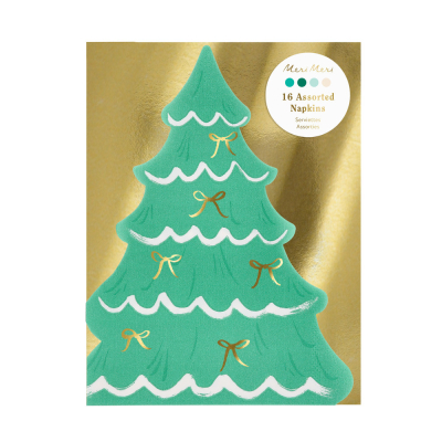 Gold Bow Tree Napkins|Meri Meri