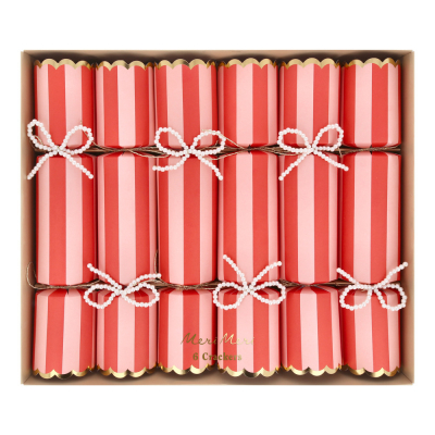 Pearl Bow Crackers|Meri Meri