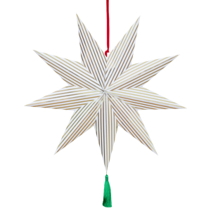 Stripe Star Decorations|Meri Meri