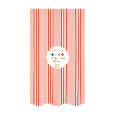 Festive Stripe Guest Towels|Meri Meri