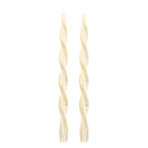 Gold Stripe Twist Candles|Meri Meri