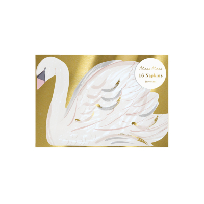 Painted&nbsp;Swan&nbsp;Napkins|Meri Meri