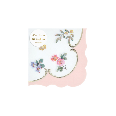 Rococo Posy Small Napkins|Meri Meri