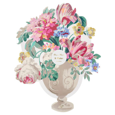 Rococo Floral Vase Plates|Meri Meri