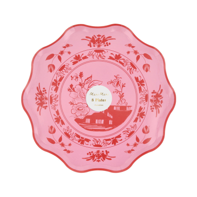 Pink Vintage Botanical Side Plates|Meri Meri