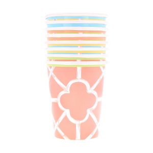 Bamboo Pattern Cups|Meri Meri