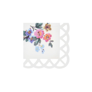 Basketweave Floral Small Napkins|Meri Meri