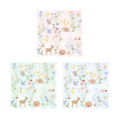Little Animals Large Napkins|Meri Meri