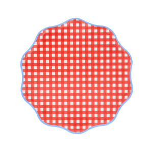 Red Gingham Side Plates|Meri Meri