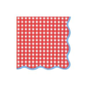 Red Gingham Large Napkins|Meri Meri