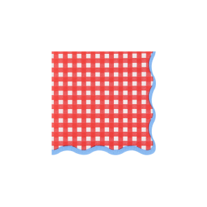 Red Gingham Small Napkins|Meri Meri