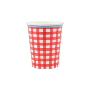 Red Gingham Paper Cups|Meri Meri