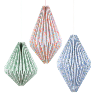 Meri Meri x Liberty Origami Lantern Decorations|Meri Meri