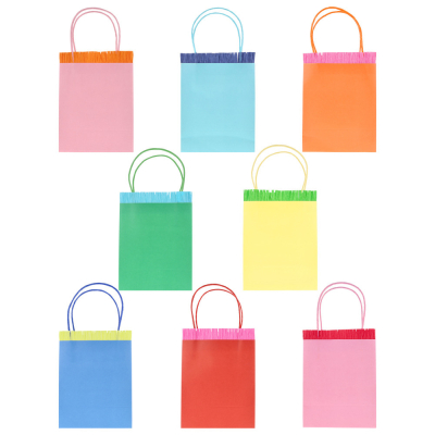 Bright Fringed Party Bags|Meri Meri