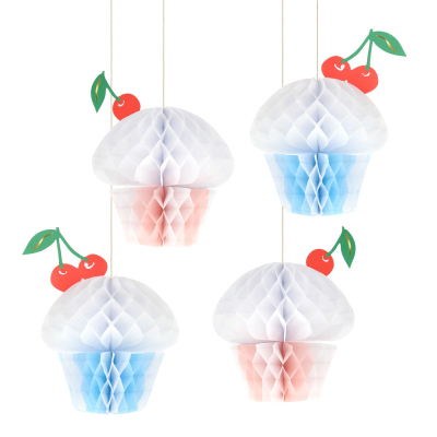 Honeycomb Cupcake Decorations|Meri Meri