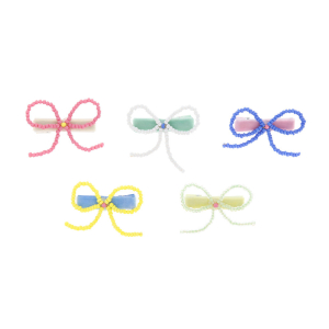 Beaded Bow Hair Clips|Meri Meri