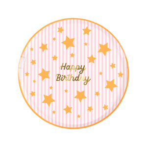 Bright Star Happy Birthday Side Plates|Meri Meri