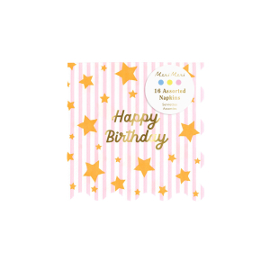 Bright Star Happy Birthday Small Napkins|Meri Meri