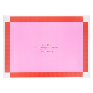 Bright Fringed Paper Placemats|Meri Meri