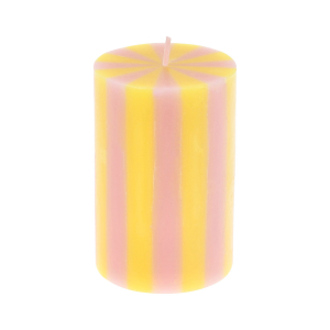 Bright Striped Pillar Candles|Meri Meri
