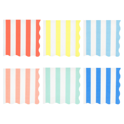 Beach Striped Large Napkins|Meri Meri