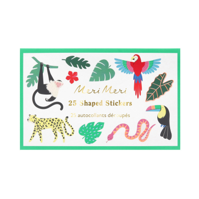 Jungle Jamboree Shaped Stickers|Meri Meri