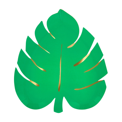 Tropical Leaf Plates|Meri Meri