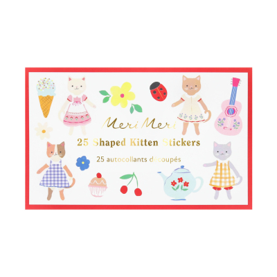 Kitten Club Shaped Stickers|Meri Meri