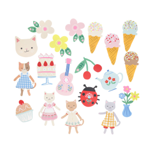 Kitten Club Shaped Stickers|Meri Meri