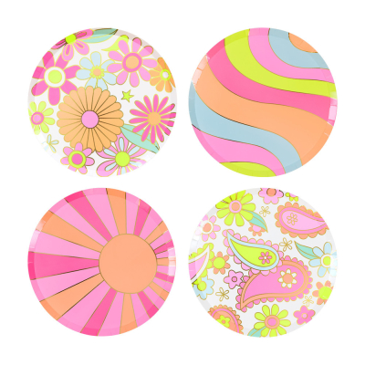 Flower Power Side Plates|Meri Meri