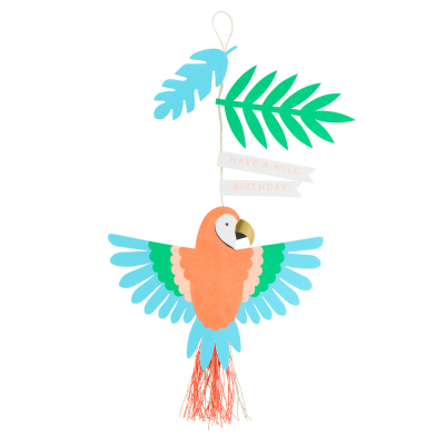 Parrot Decoration Birthday Card|Meri Meri