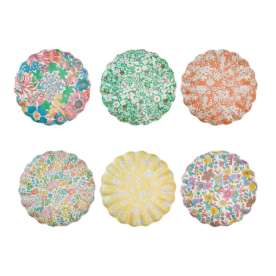 Meri Meri x Liberty Garden Reusable Small Plates|Meri Meri