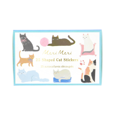 Cat Shaped Stickers|Meri Meri