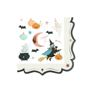 Ornate Edge Halloween Large Napkins|Meri Meri