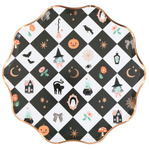 Patchwork Halloween Dinner Plates|Meri Meri