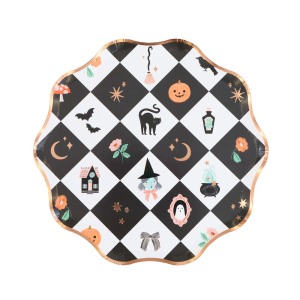 Patchwork Halloween Side Plates|Meri Meri