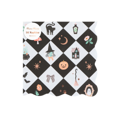 Patchwork Halloween Large Napkins|Meri Meri