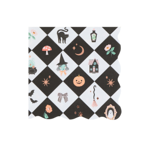 Patchwork Halloween Large Napkins|Meri Meri