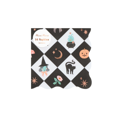 Patchwork Halloween Small Napkins|Meri Meri