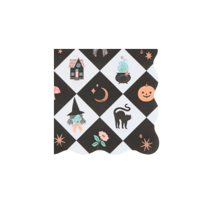 Patchwork Halloween Small Napkins|Meri Meri