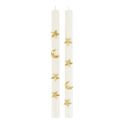 Ivory Celestial Table Candles|Meri Meri