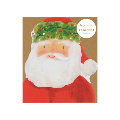 Santa Head Napkins|Meri Meri
