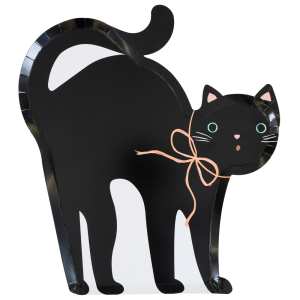 Halloween Cat Shaped Plates|Meri Meri